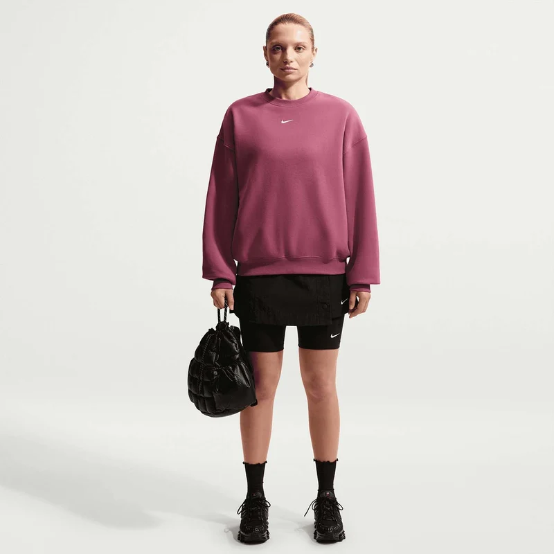 studio fleece crew-neck oversized trui