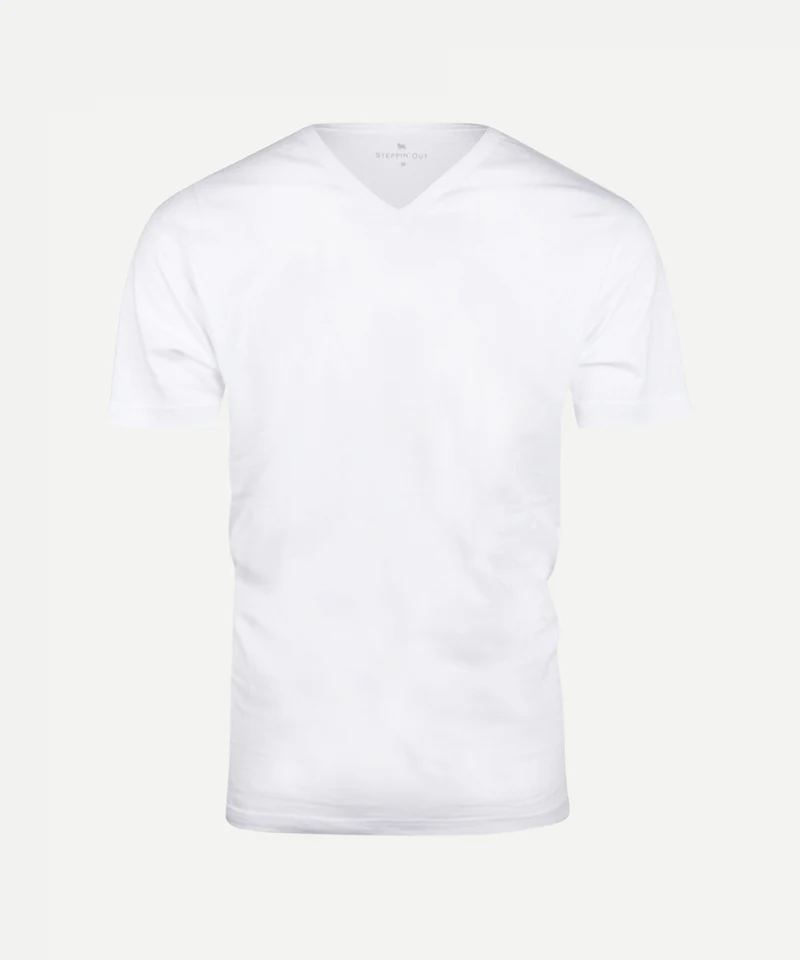2-pack T-shirts V-hals | White