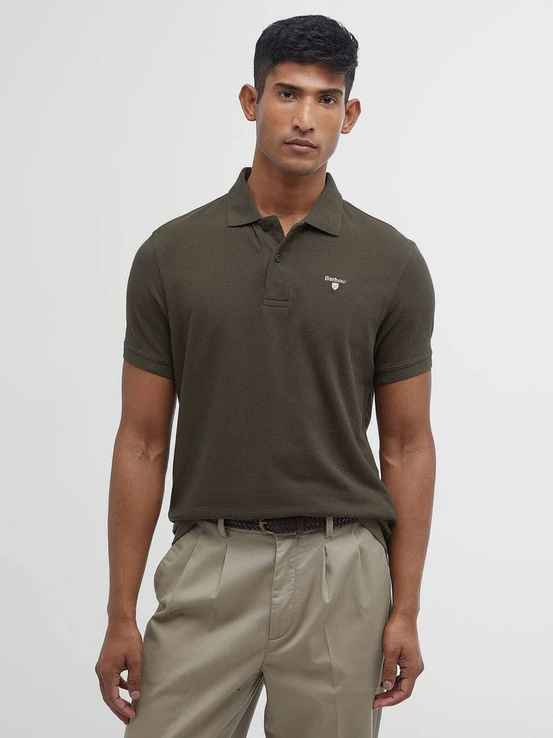 Basic polo legergroen