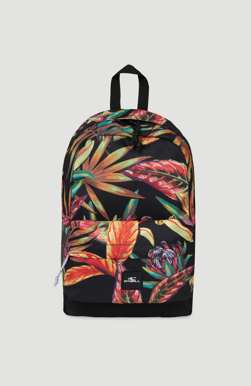 Coastline Mini Rugzak | Black Flower