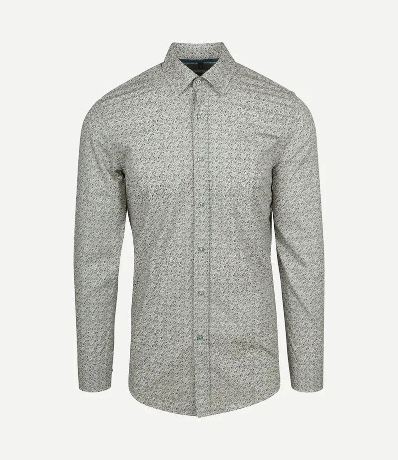Overhemd paisley groen