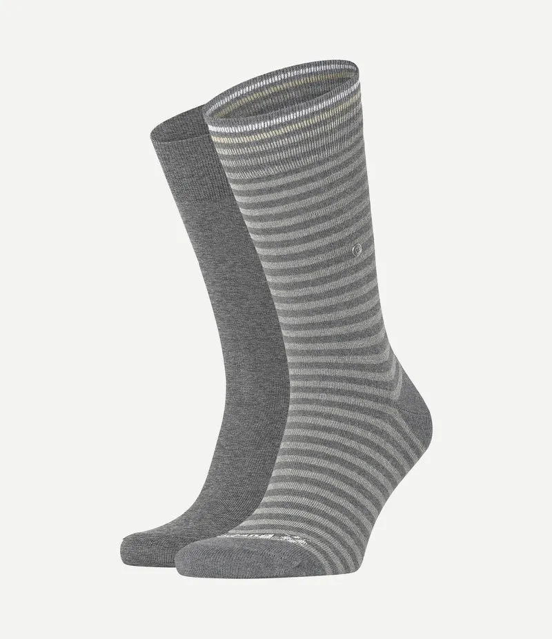 Everyday (2-pack) strepen grijs