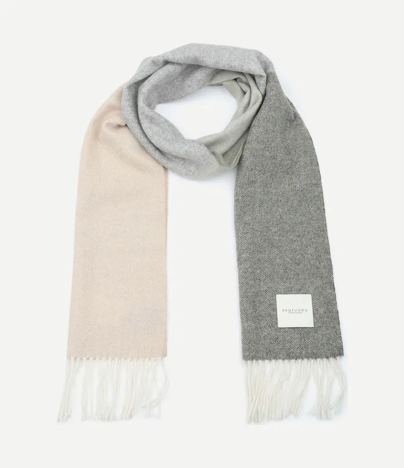 Sjaal lamswol groen beige