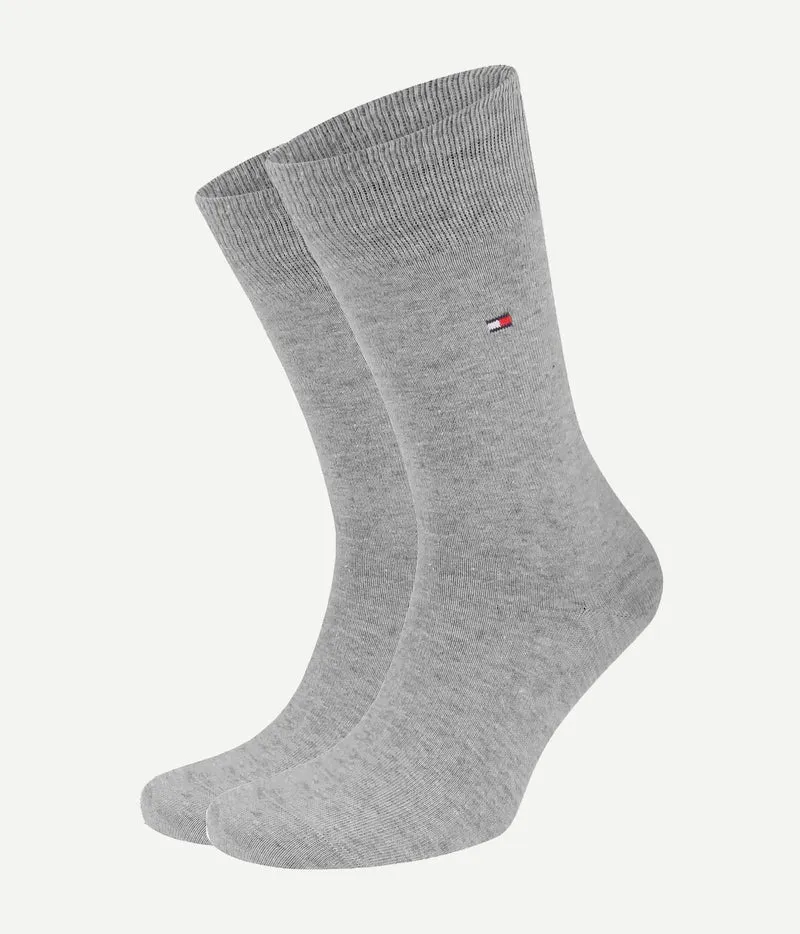 Tommy Hilfiger classic (2-pack) sokken grijs