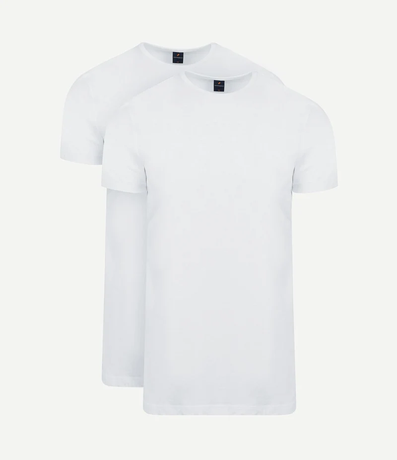 Ota t-shirt ronde hals wit (2-pack)