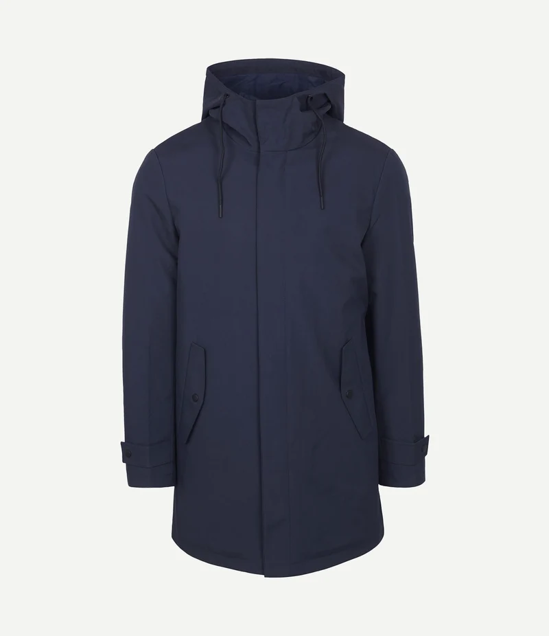Jas hood tech donkerblauw
