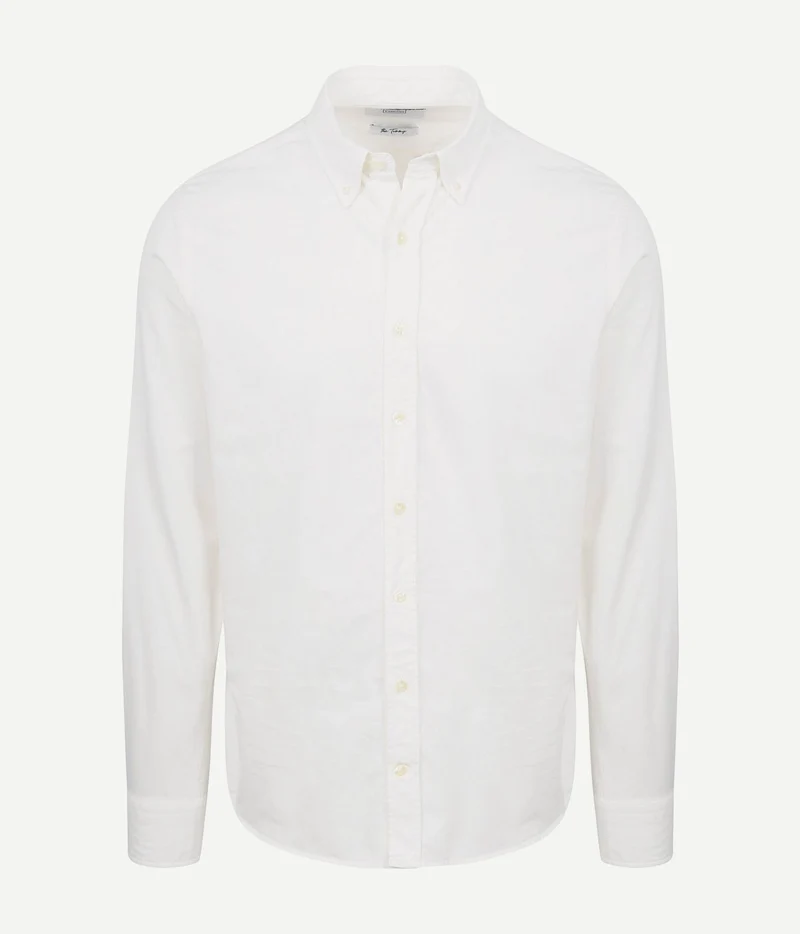 King essentials the tommy Oxford overhemd wit | Regular-fit