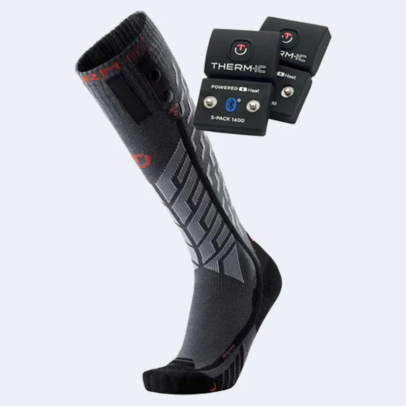 Thermic Ultra Warm Performance S.E.T. Heated Ski Sock W/ S-Pack 1400BT