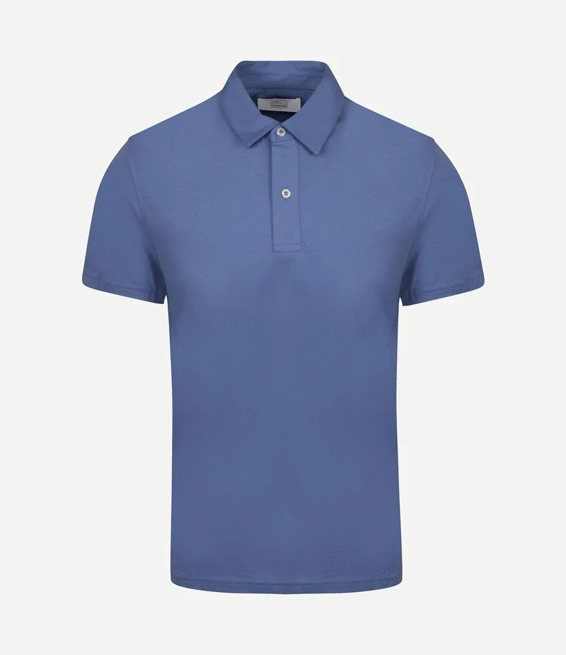 The James poloshirt royal blauw