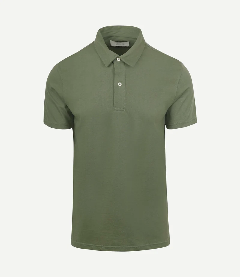 The James poloshirt groen