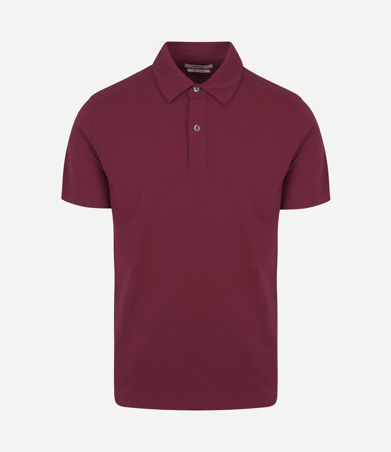 The James poloshirt burgundy