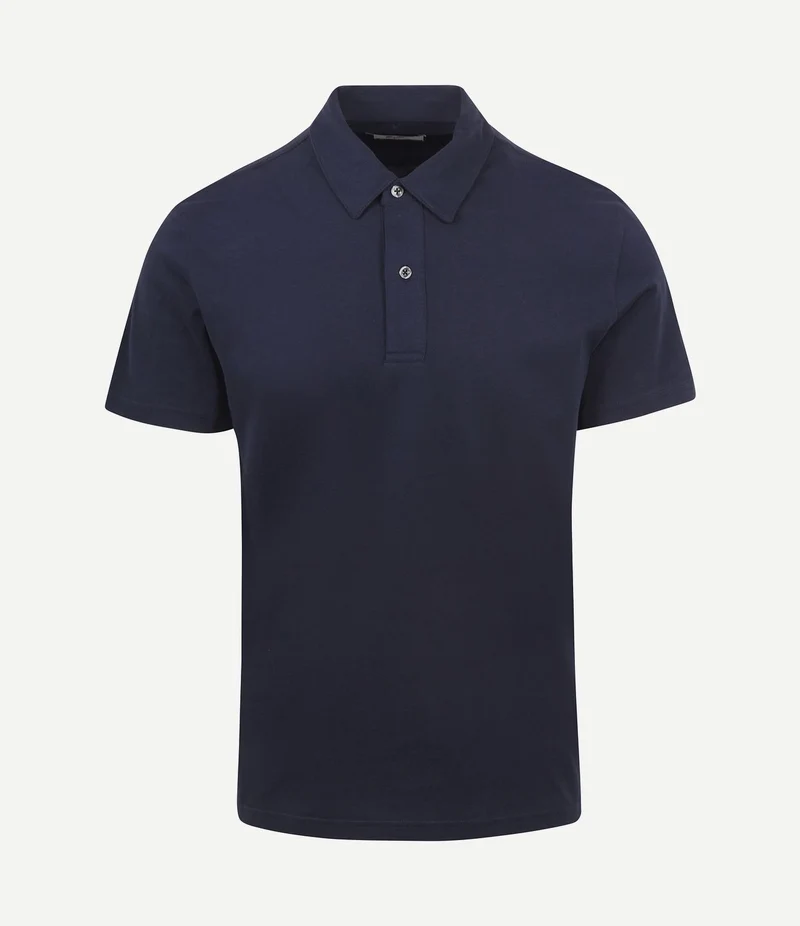 The James poloshirt donkerblauw