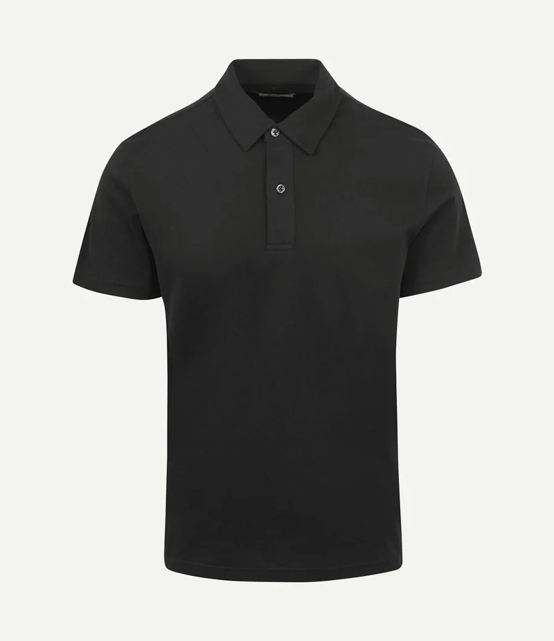 The James poloshirt zwart