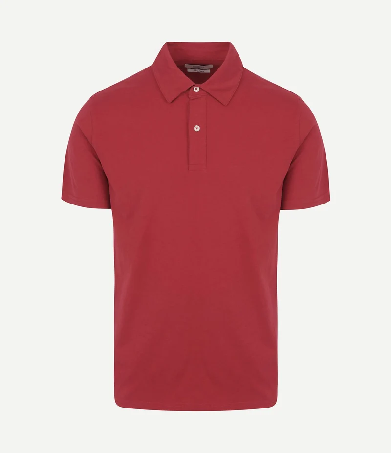 The James poloshirt rood