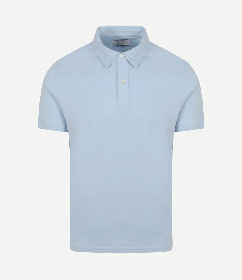 The James poloshirt lichtblauw