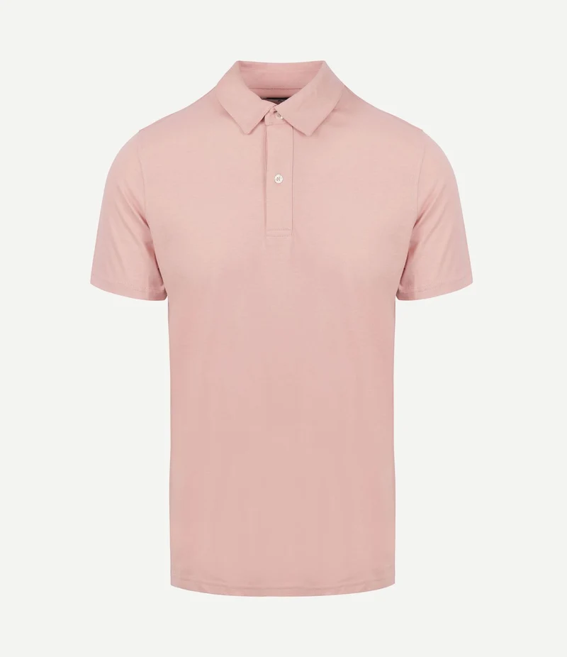 The James poloshirt roze