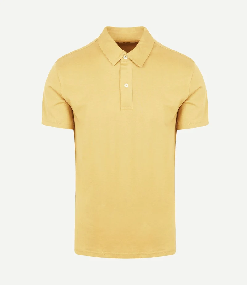 The James poloshirt geel