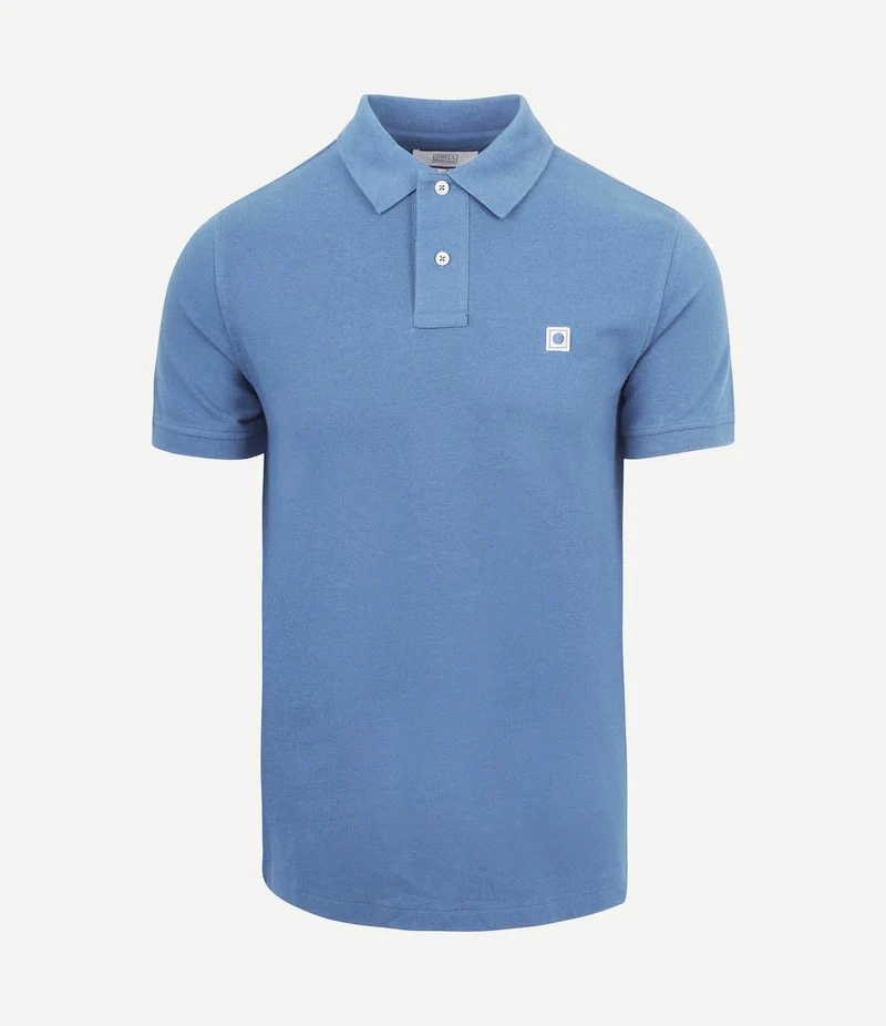 The rene poloshirt mid blauw