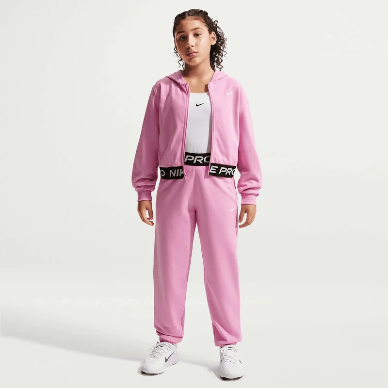 pro fleece big kids' Dri-FIT hoodie met rits