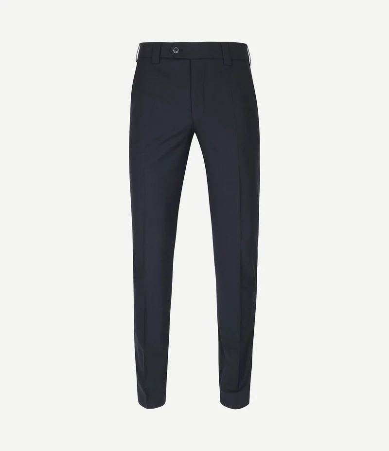 Pantalon Roma wolmix donkerblauw