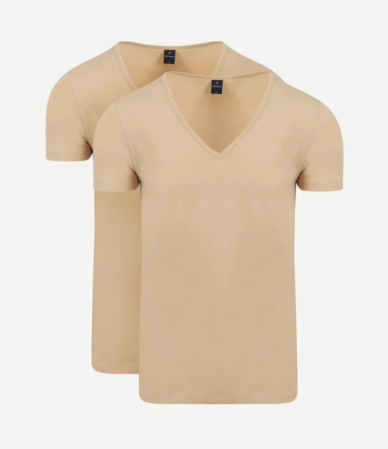 Vitaru onzichtbaar ondershirt diepe v-hals (2-pack)