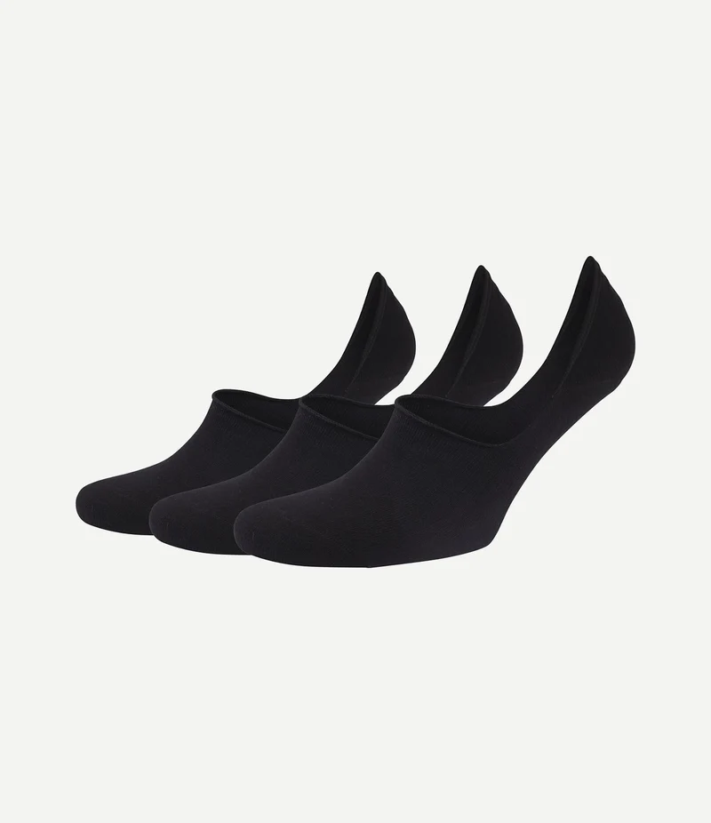 Sneakersok (3-pack) zwart