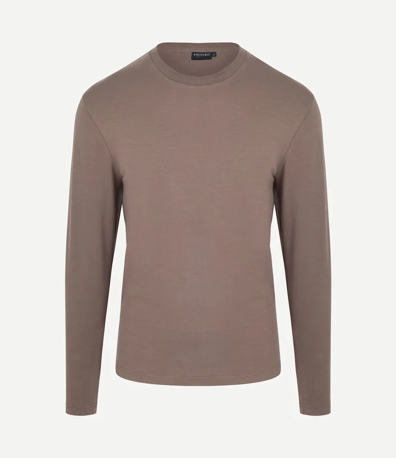 Respect longsleeve heavy t-shirt taupe