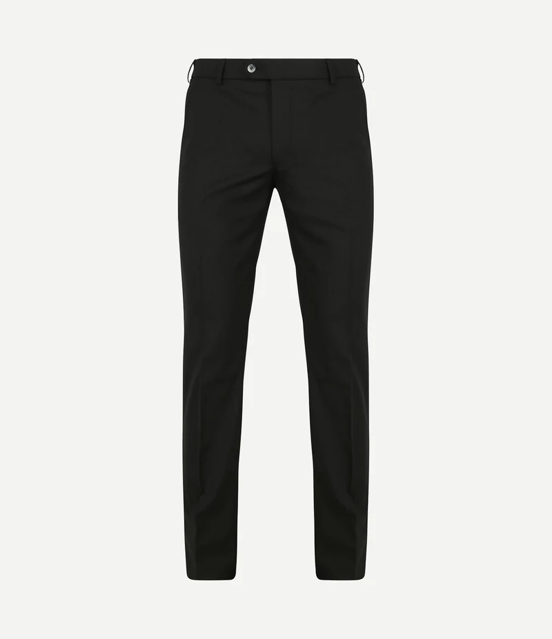 Pantalon Roma wolmix zwart