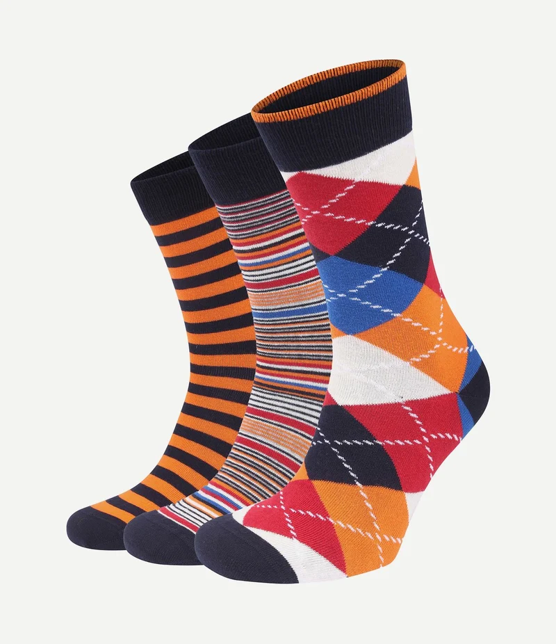 Oranje sokken (3-pack)