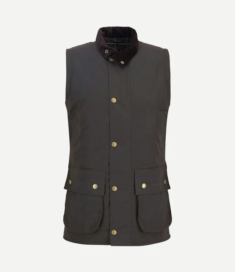 Westmoreland wax bodywarmer olijfgroen