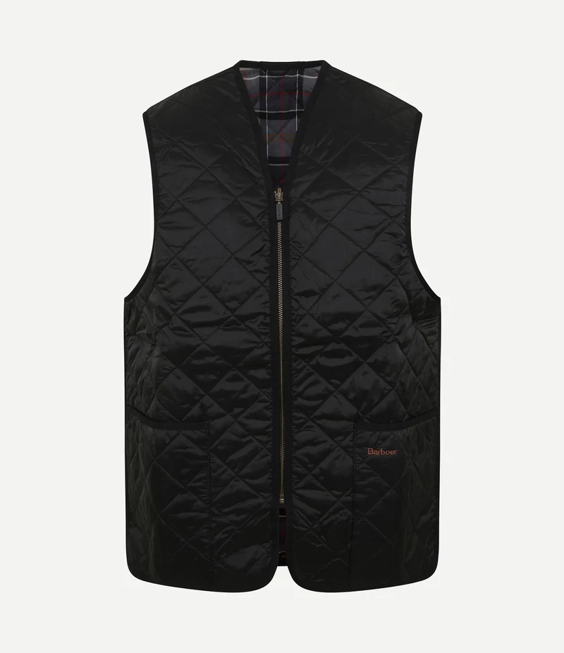 Voering quilted zip-in zwart
