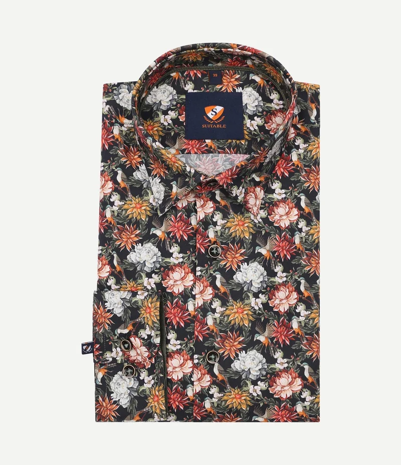 Overhemd print multicolour 267-13