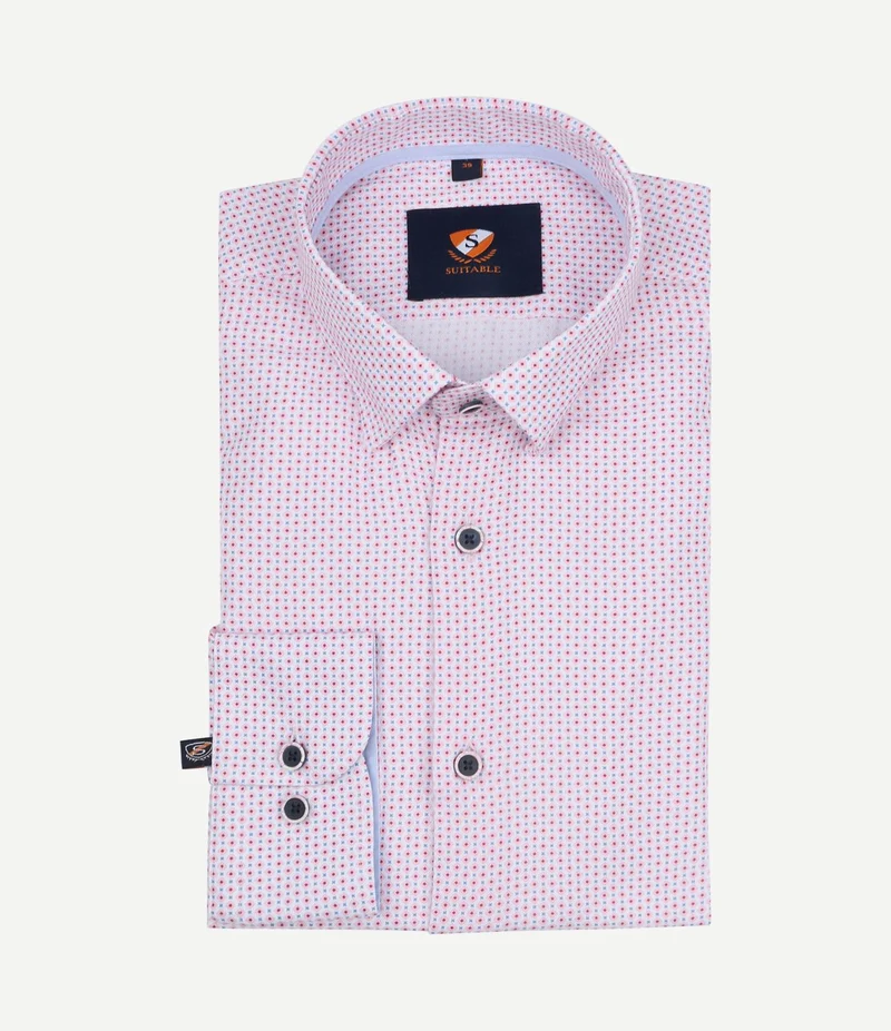 Overhemd print roze