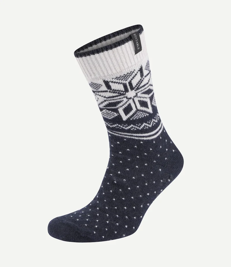 Cosy home sokken donkerblauw