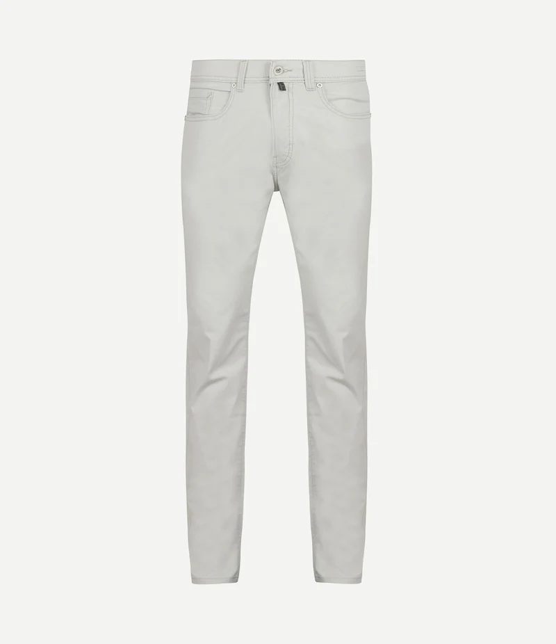 Broek Lyon tapered lichtgrijs