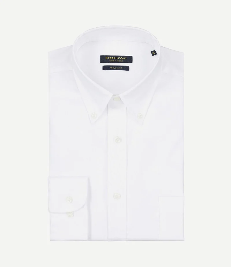 Overhemd twill wit