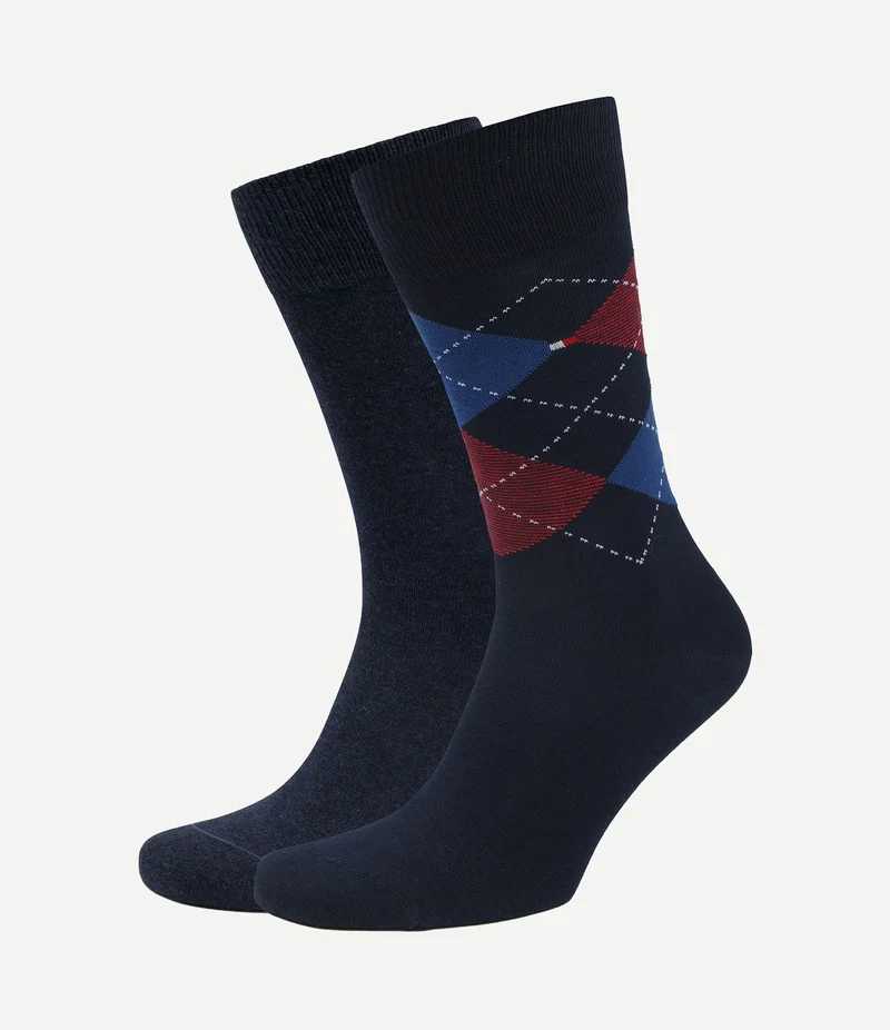 (2-pack) sokken blauw