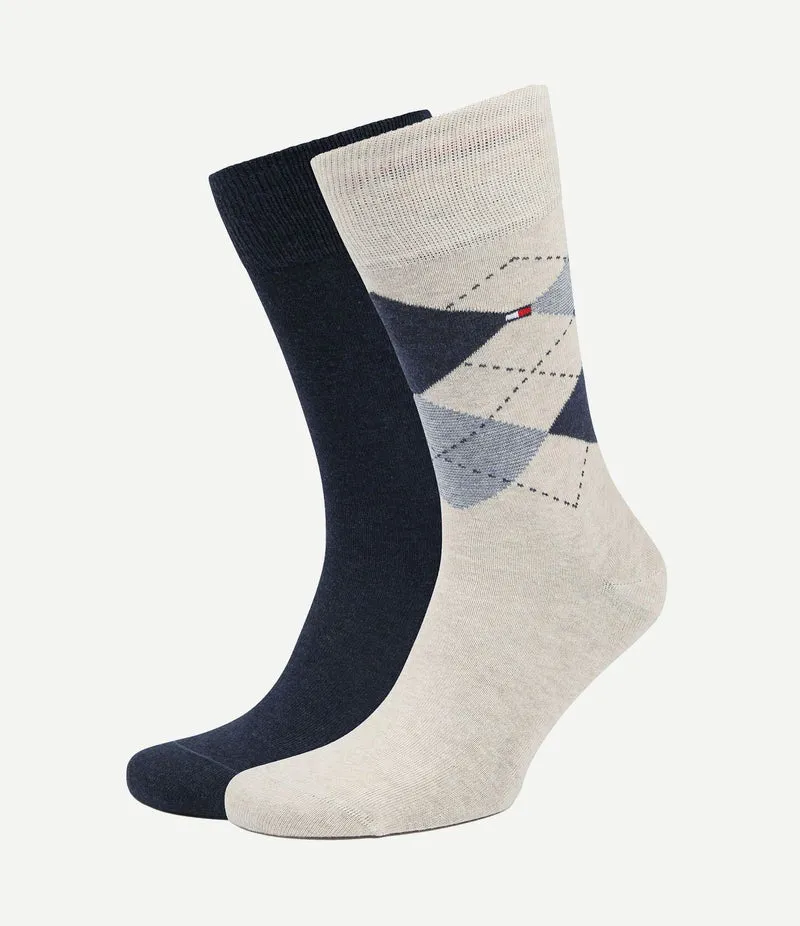 (2-pack) sokken beige melange
