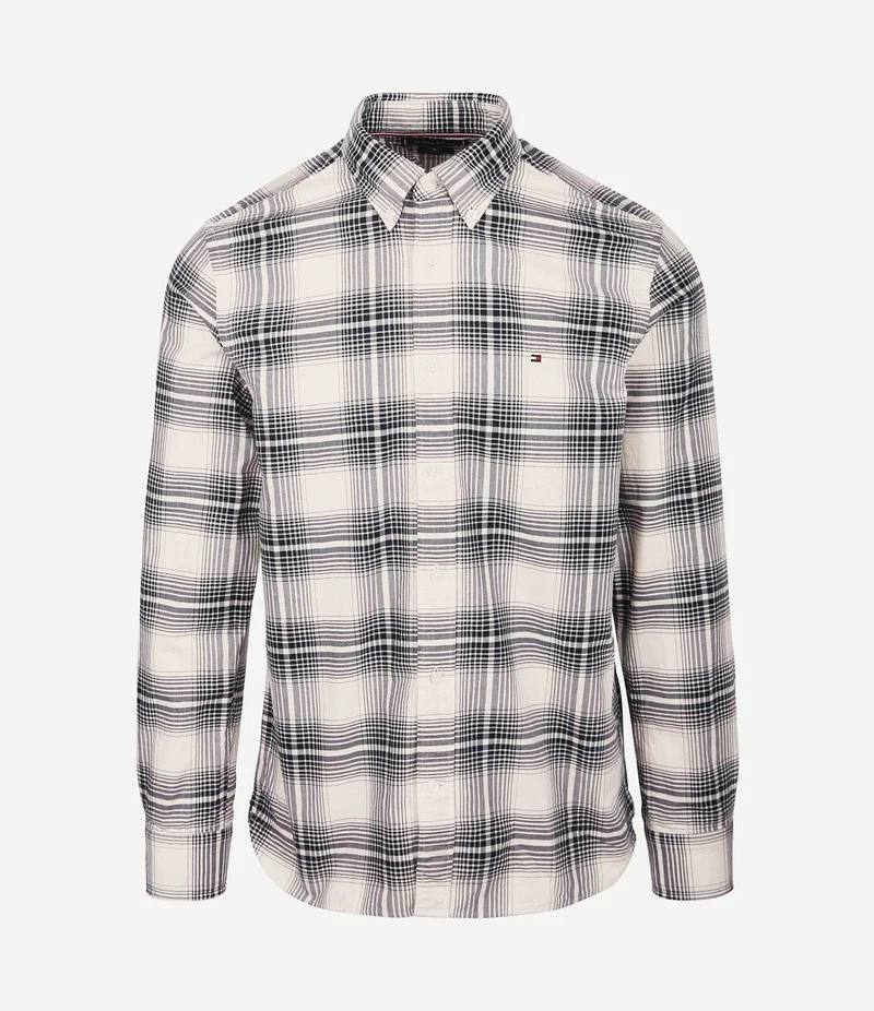 Oxford overhemd ruit blauw