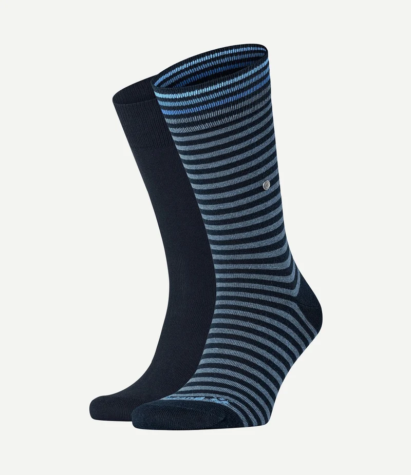 Everyday (2-pack) strepen donkerblauw