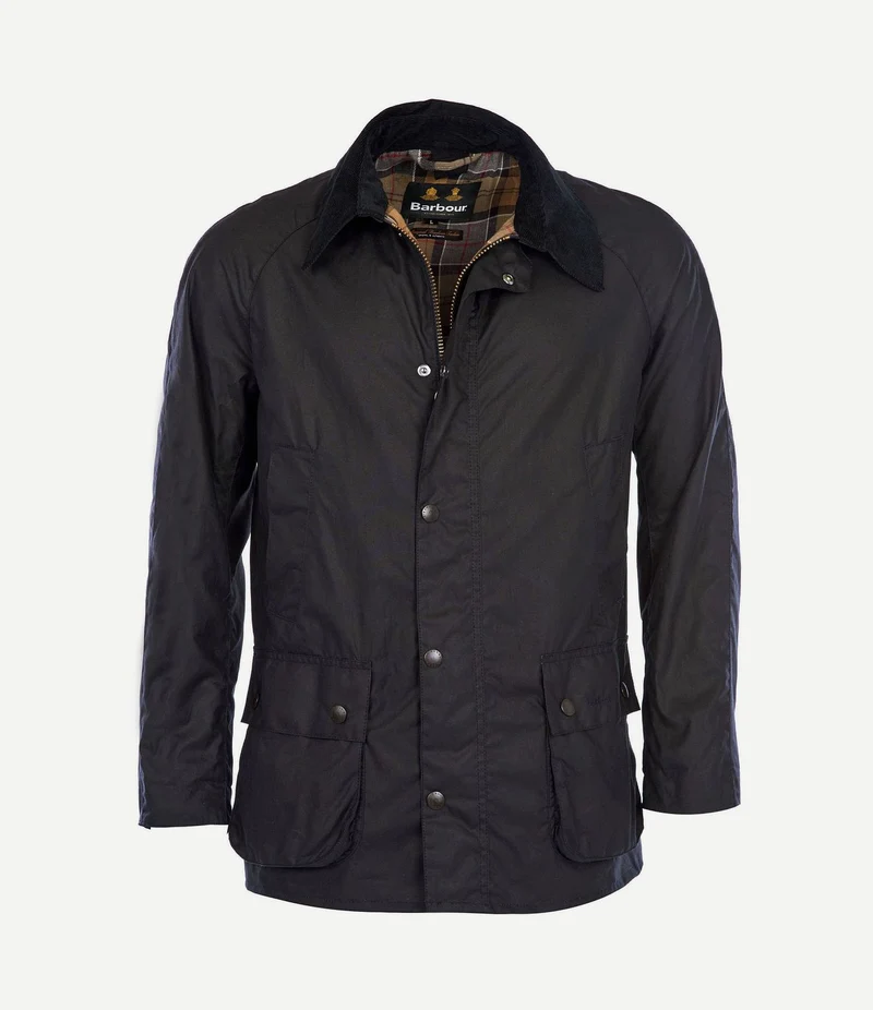 Ashby wax jas donkerblauw