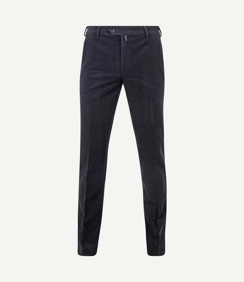 Chino Roma wol corduroy donkerblauw