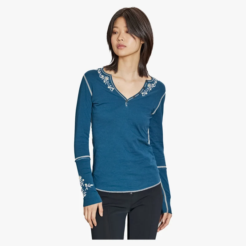 Alp-N-Rock Flora Women's Henley Shirt
