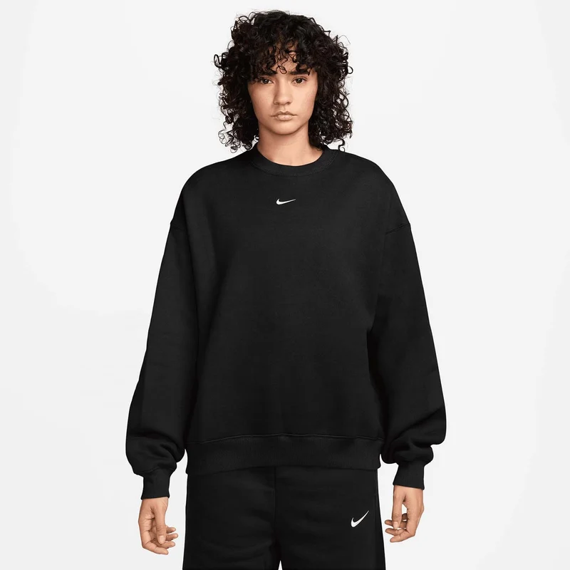 studio fleece crew-neck oversized trui