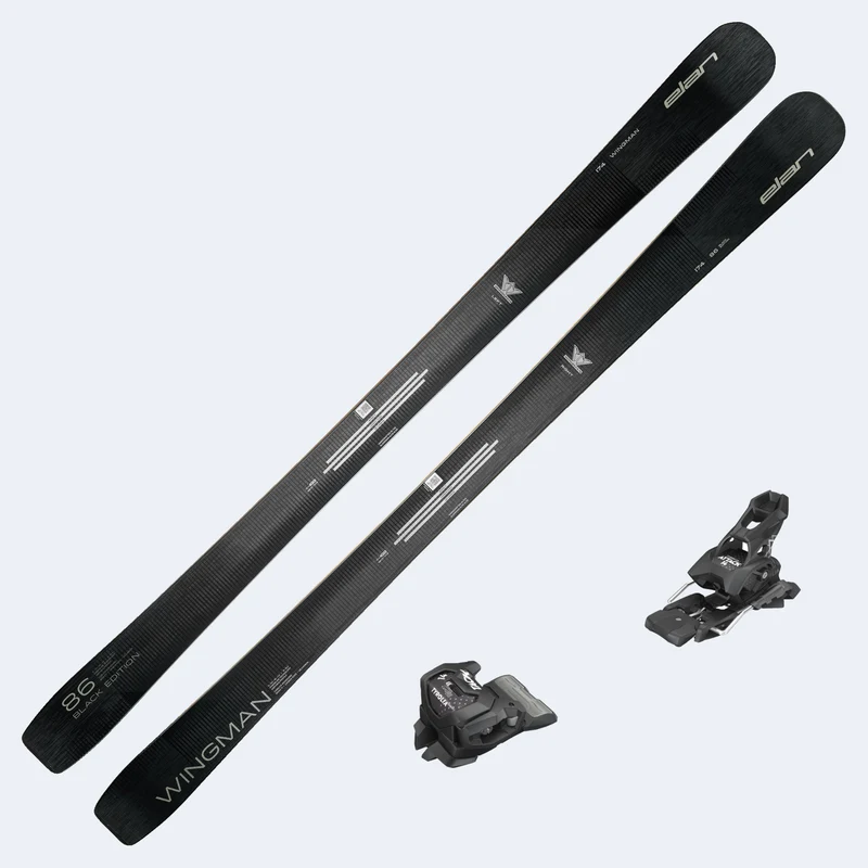 2027 Elan Wingman 86 Black Edition Skis with Tyrolia Attack 14 GW Bindings