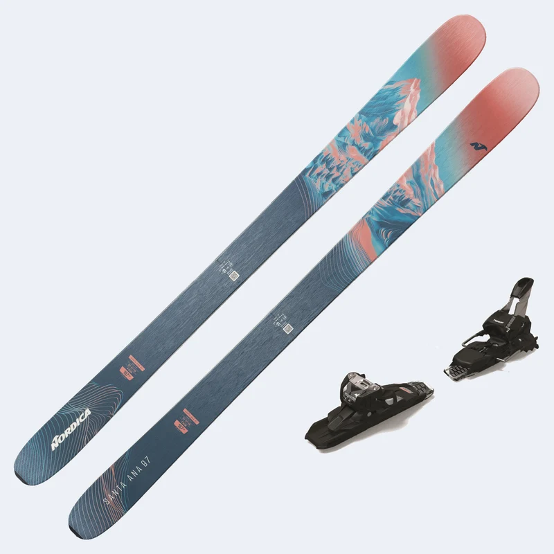 2027 Nordica Santa Ana 97 Women's Demo Skis W/ SQUIRE TCX 11 Demo Bindings