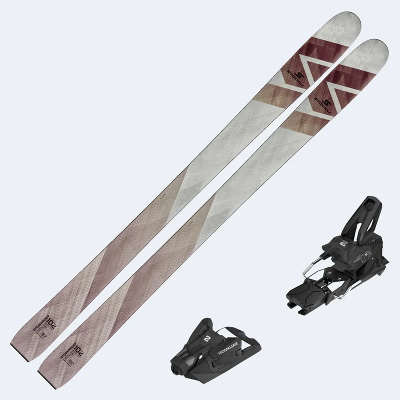 2027 Stockli Stormrider 102 Skis with Salomon Strive 14 GW Bindings