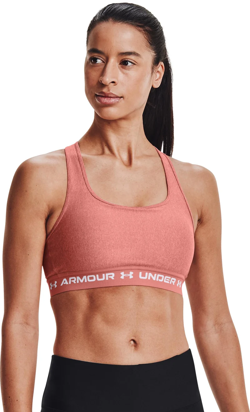 UA Crossback Mid Heather Bra