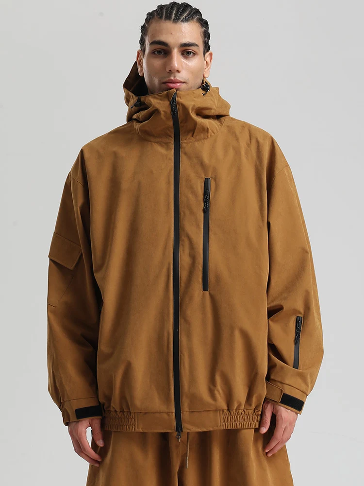 Men's Gsou Snow Mountain Freestyle SnowFlex Street Hybrid Snowboard Jacket