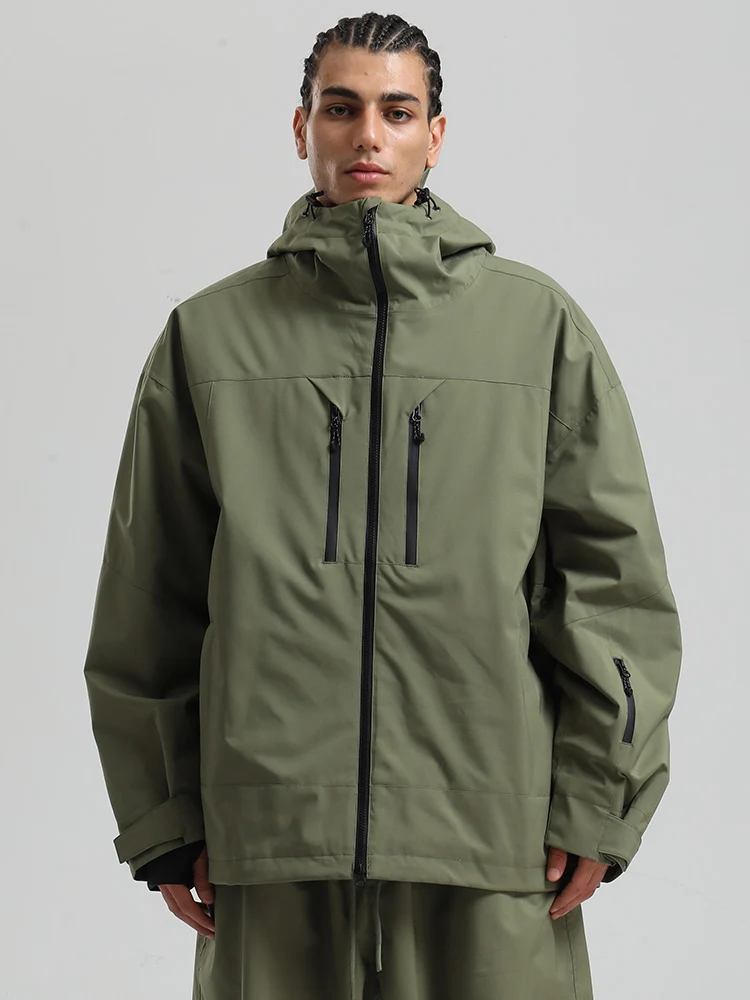 Men's Gsou Snow Durable Mountain Pro Insulated Wind Armor Snow Jacket